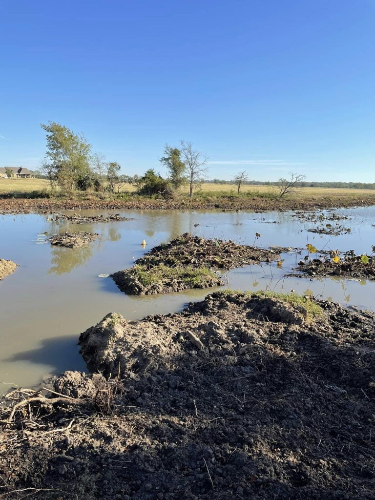 Pond maintenance Streetman Texas